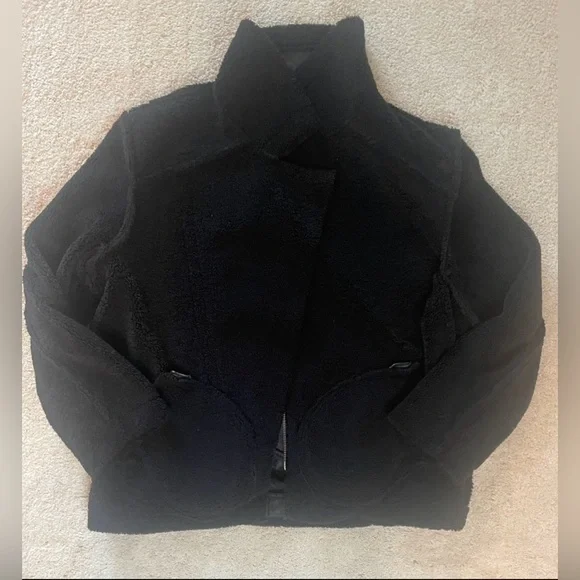 American Eagle Faux Suede Shearling Lined Distressed Moto Jacket, Bl, Sz XL - Picture 16 of 16